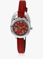 Adine Ad-1234 Red/Red Analog Watch