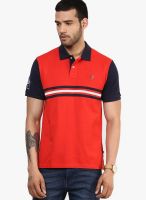 Allen Solly Red Wimbledon Polo T-Shirt