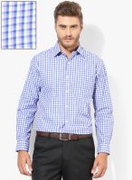 Arrow Lavender Checked Regular Fit Formal Shirt