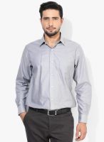 Arrow Light Grey Solid Regular Fit Formal Shirt