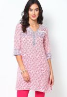 Aurelia Pink Printed Kurtis