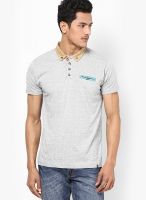 Bellfield Contrast Collar Button Down Polo T Shirt