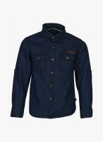 Bells And Whistles Blue Casual Shirt