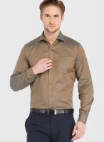 Black Coffee Brown Slim Fit Formal Shirt