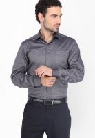 Black Coffee Solid Dark Grey Formal Shirt