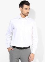 Blackberrys White Solid Regular Fit Formal Shirt