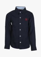 Cherokee Navy Blue Casual Shirt