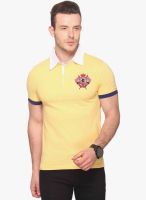 Club York Yellow Solid Polo TShirts