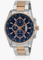 Daniel Klein Dk10224-5 Golden/Blue Analog Watch