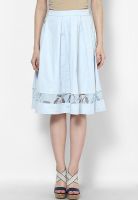 Dorothy Perkins Blue Flared Skirt