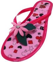 Emerge Pink Silicon Flower Slippers