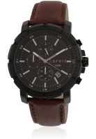 Esprit Es107521002 Brown/Black Chronograph Watch
