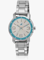 Fastrack 6111Sm01 Silver/Silver Analog Watch