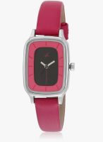 Fastrack 6121Sl02 Pink/Black Analog Watch