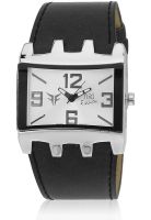 Figo GL-011SIL Black/Black Analog Watch