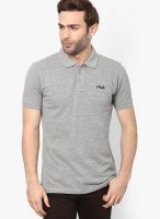 Fila Grey Melange Polo T-Shirt
