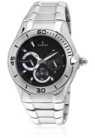 Florence F8062Br Silver/Black Analog Watch