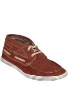 Franco Leone Brown Boat Shoes