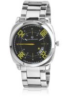 Giani Bernard Accelerator Gbm-01C Silver/Yellow Analog Watch