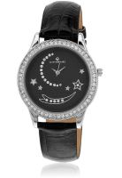 Giani Bernard Robbin Sparkles Gbl-02D Black Analog Watch