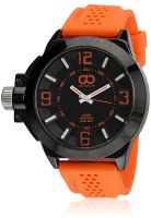 Gio Collection Su-1556-Bkor Orange/Black Analog Watch
