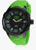 Gio Collection Su-1559-Bkgn Green/Black Analog Watch
