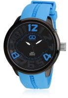 Gio Collection Su-1566-Bk-Lbl Light Blue/Black Analog Watch