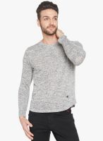 Globus Grey Solid Round Neck T-Shirt