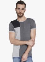 Globus Grey Solid Round Neck T-Shirt