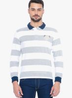 Globus Grey Striped Polo T-Shirt