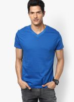 Hanes Blue V Neck T-Shirt