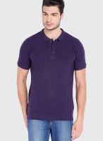 Highlander Purple Solid Polo TShirts