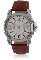 KILLER Fashion Klw169Sl Brown/Silver Analog Watch