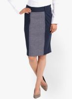 Kaaryah Blue Pencil Skirt