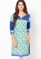 Kira Blue Printed Kurtis