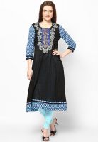 Kurti'S Black Printed Kurtis