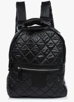 Miss Bennett London Black Quilted Large Backpack