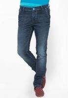 Mufti Washed Blue Narrow Fit Jeans