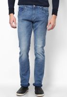 Mufti Washed Light Blue Narrow Fit Jeans