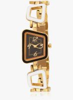 Olvin 16105 Ym03 Golden /Black Analog Watch