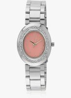 Olvin 1653 Sm02 Silver/Pink Analog Watch