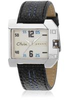 Olvin Quartz 1526 Sl02 Black/Silver Analog Watch