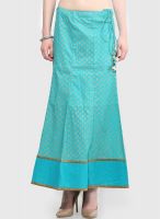 Peppertree Aqua Blue Flared Skirt