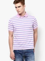 Peter England Pink Half Sleeve Polo T-Shirt