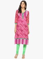 Prakhya Pink Printed Kurta