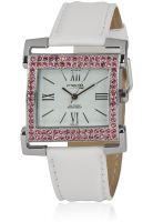 Q&Q DB35J307Y White/Pink Analog Watch