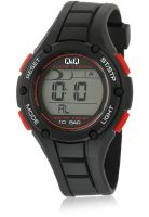 Q&Q M129J004Y Black/Digital Digital Watch