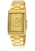 Q&Q R348-003Y Golden/Golden Analog Watch