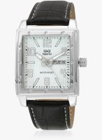 Q&Q Vq94j007y-Sor Black/White Analog Watch