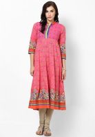 Rangriti Pink Printed Kurtis